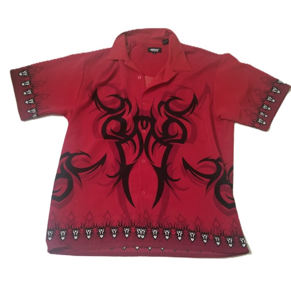 Aztec AmplifyTribal Shirt Men's SZ XL Red